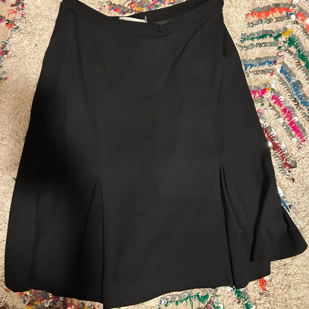 BALENCIAGA vintage black skirt with pleated detail